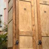 Vintage wooden wardrobe from 1940.