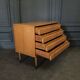 1960 rattan chest of drawers 4 drawers spindle legs