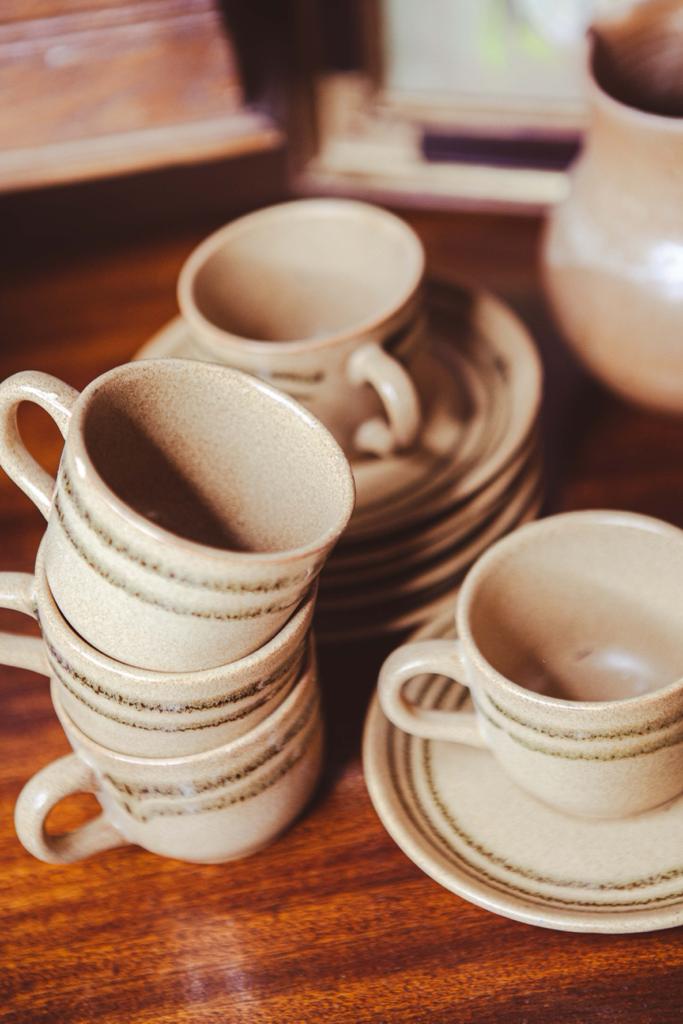 Stoneware service "Atelier d'Art" Sarreguemines France