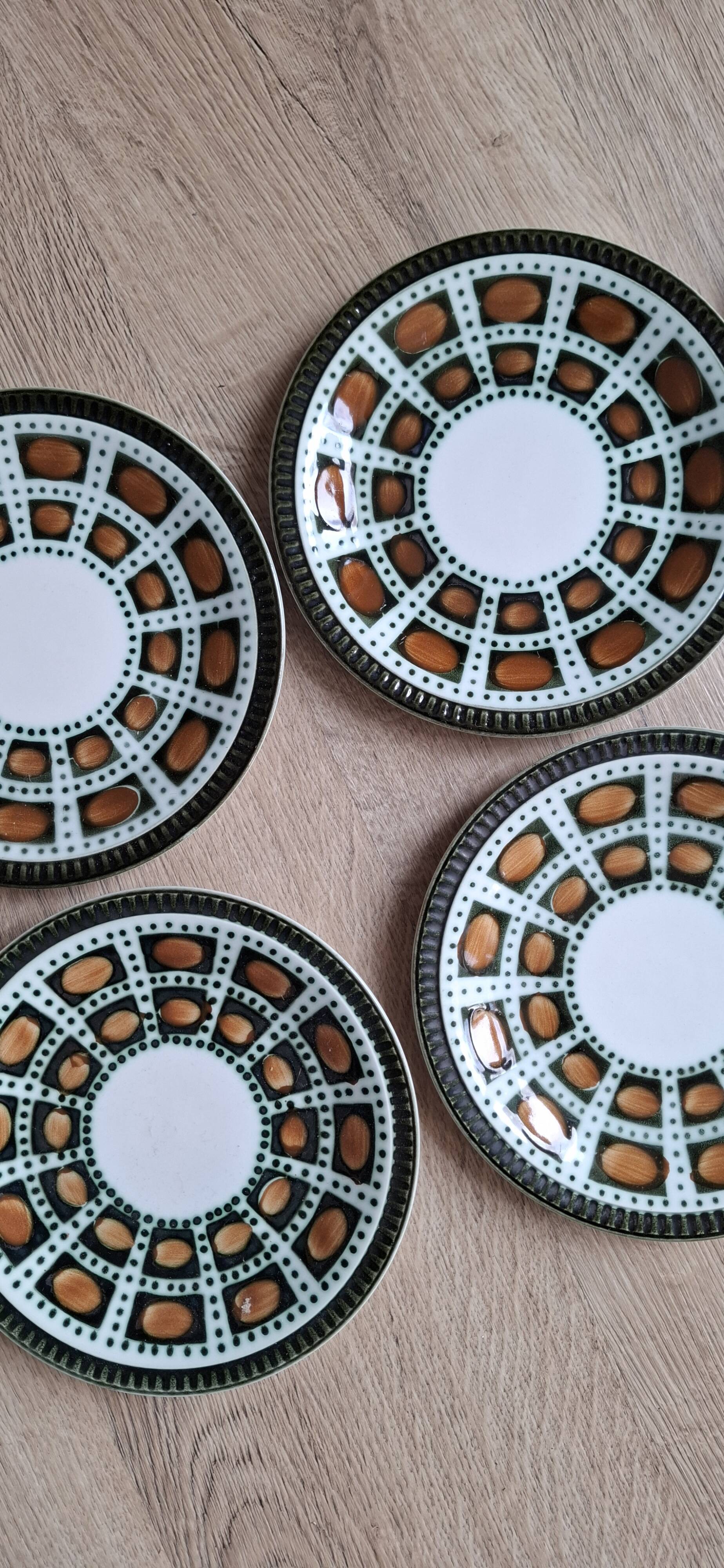 Set 6 assiettes Bernadette Boch 1966