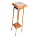 Table d'appoint ancienne en bois et marbre de style Art Déco