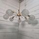 Vintage chandelier with 7 lights from the 60s/70s.
