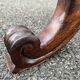 Height-adjustable Napoleon III piano stool, made of wood and yellow velvet