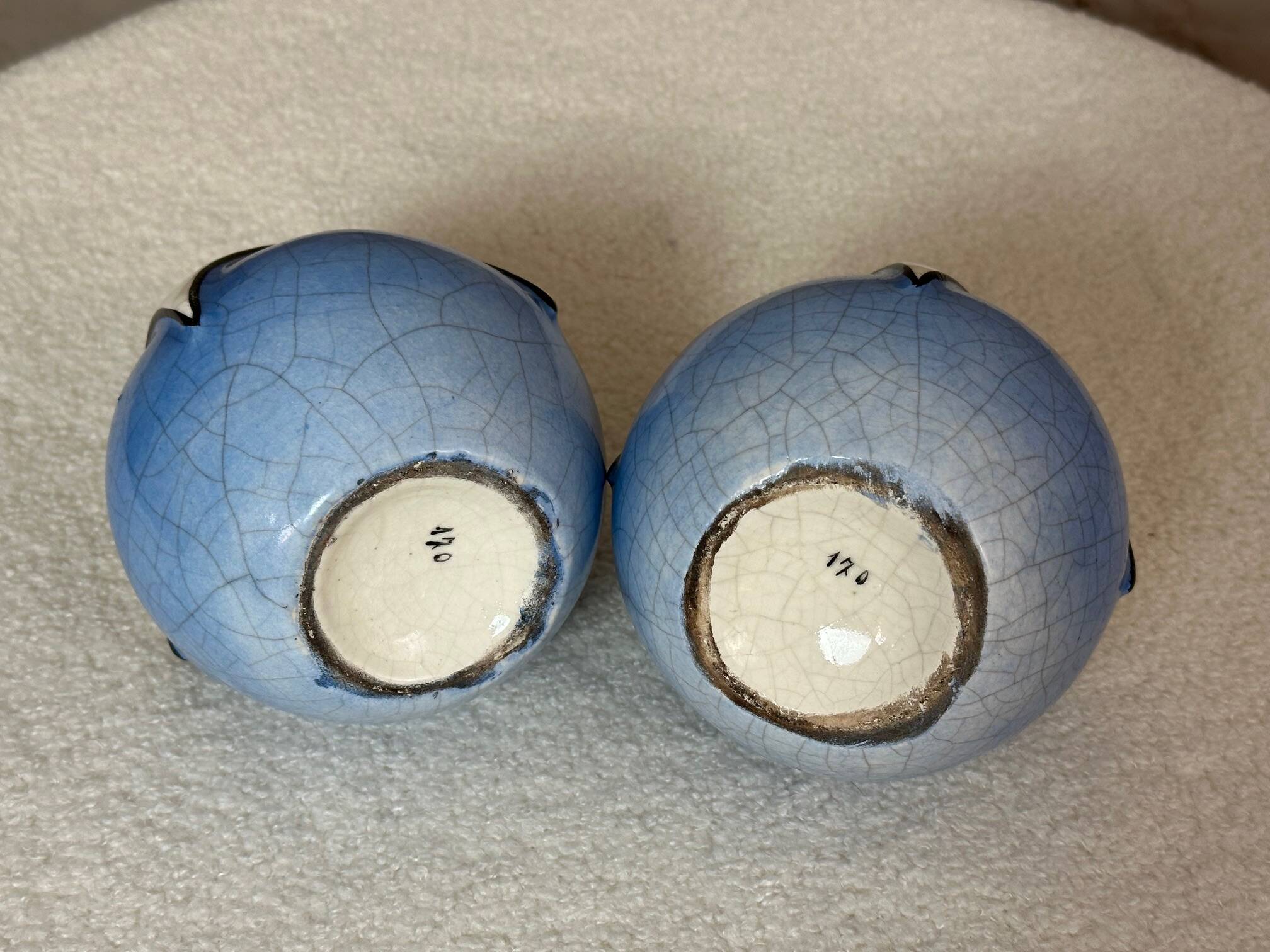 Pair of Art Deco vases