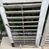 Old wooden shutter blinds