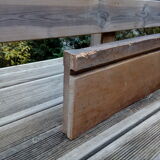 Carved front in solid wood