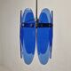 Blue Glass Chandelier or Pendant by Veca, Italy 1970's