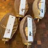 Art Deco shell wall sconces