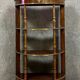 Parisian shelf Louis XVI style half-moon mahogany shape