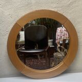 Round elm mirror, maison regain