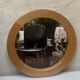 Round elm mirror, maison regain