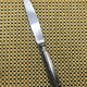 Christofle silver-plated knife, Océana model - gold rings