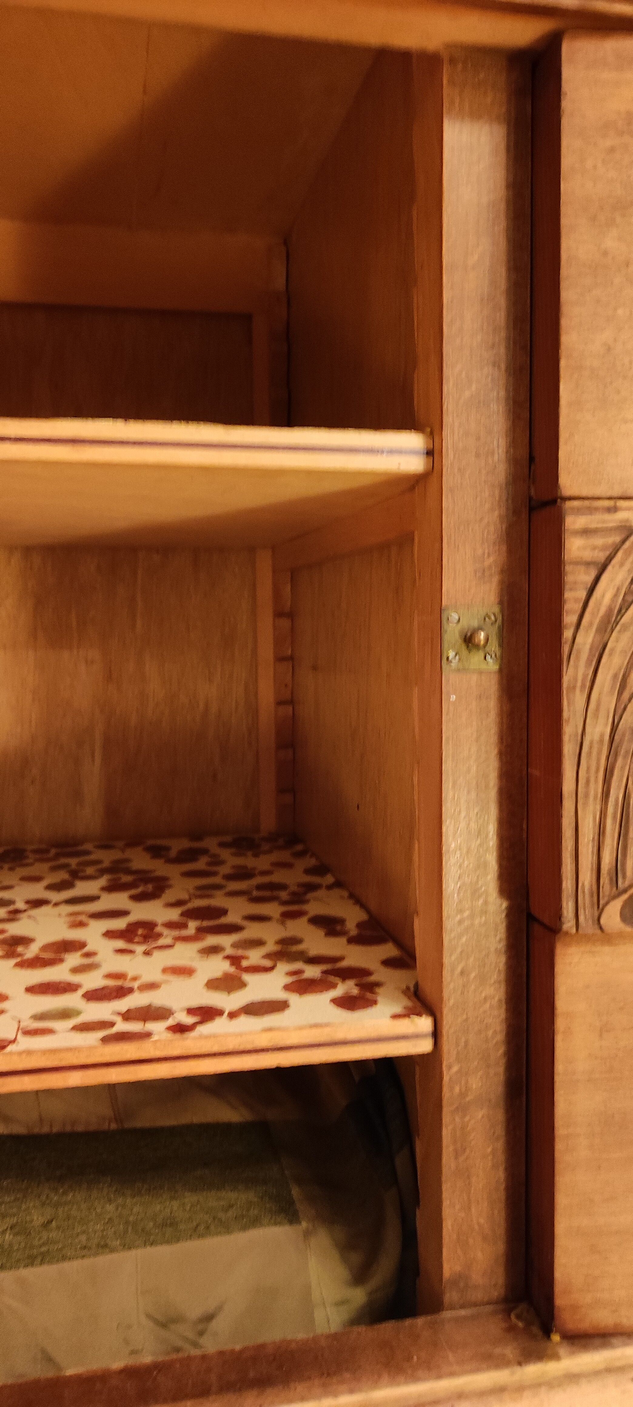 Japanese art deco enfilade with carved frieze