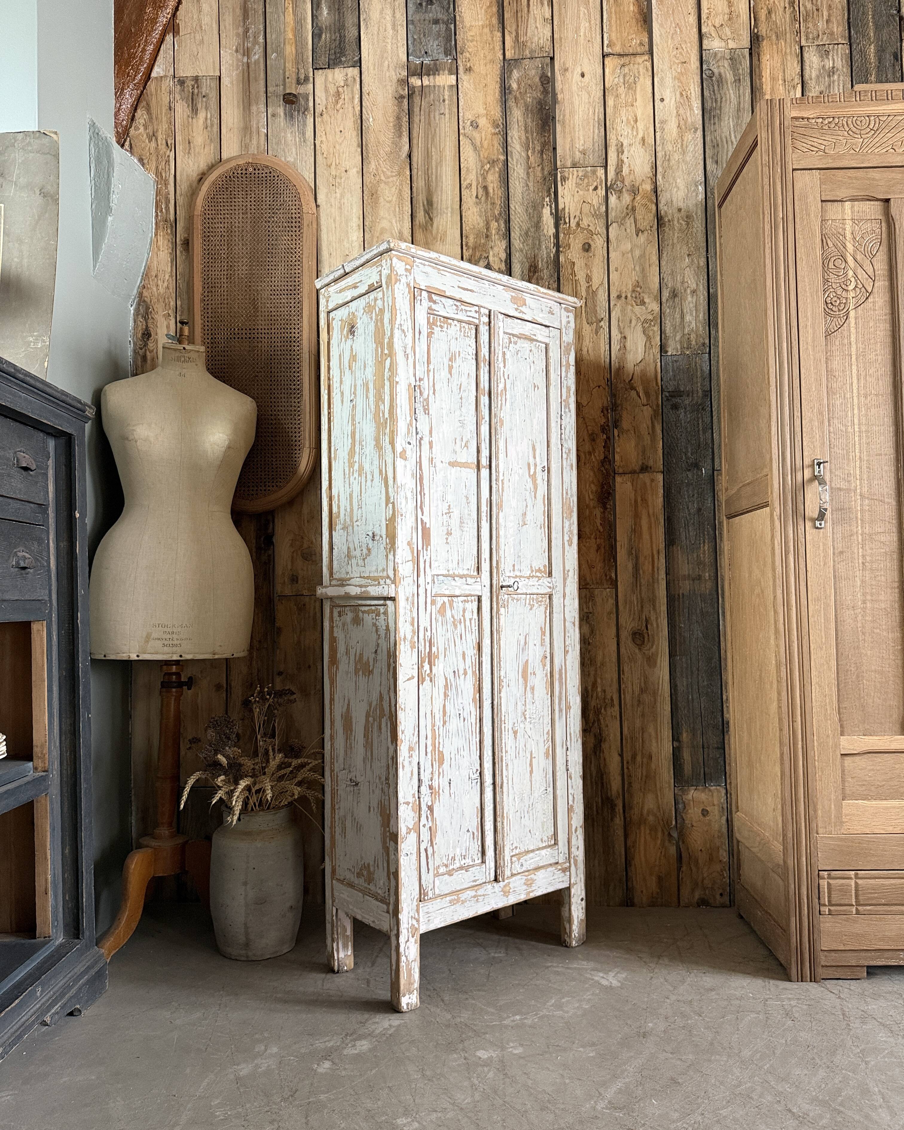 Armoire parisienne patinée