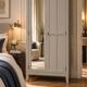 Armoire parisienne art déco rénovée miroir biseauté