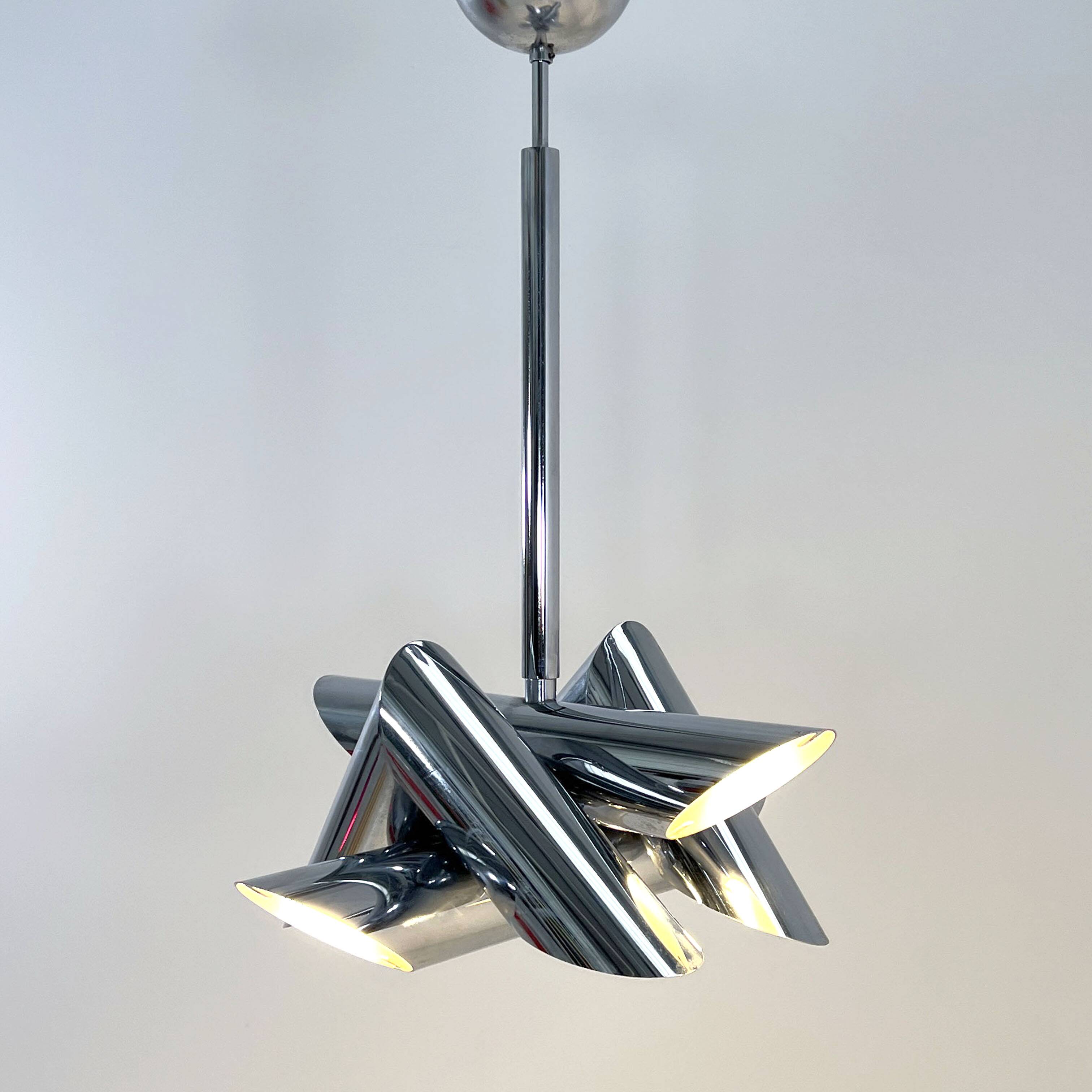 Suspension Chromée de Oscar Torlasco pour Stilkronen, 1960