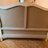 Louis XV style bed base and headboard