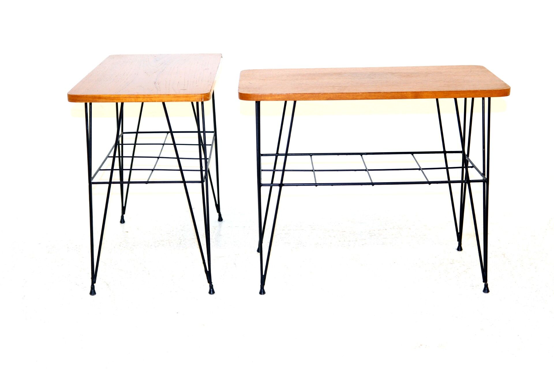 Set of 2 tables "Stringbord" in teak, Sweden, 1950