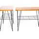 Set of 2 tables "Stringbord" in teak, Sweden, 1950
