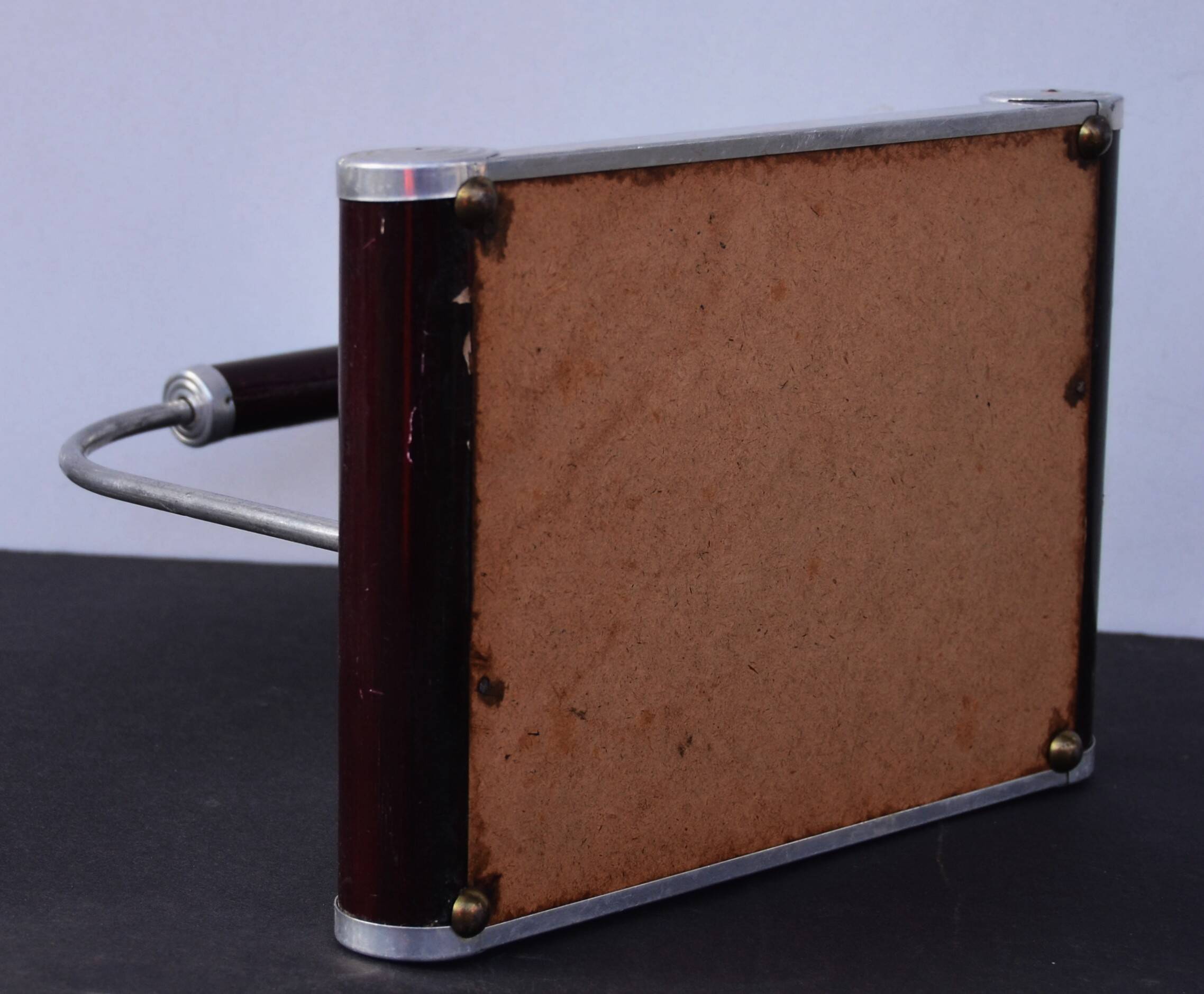 Lot of 2 Art Deco French Serving Mirror Tray