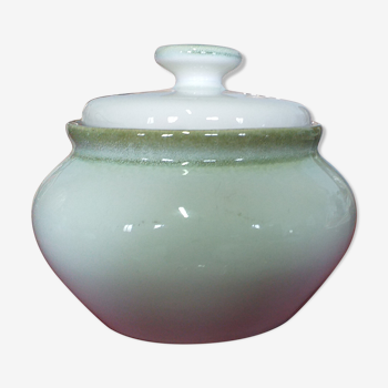 Enamelled porcelain pot of salins