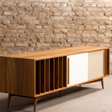 TV stand / Teak enfilade with vinyl storage