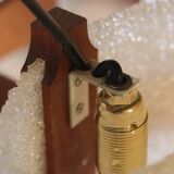 Teak & Perspex granite chandelier (60s)