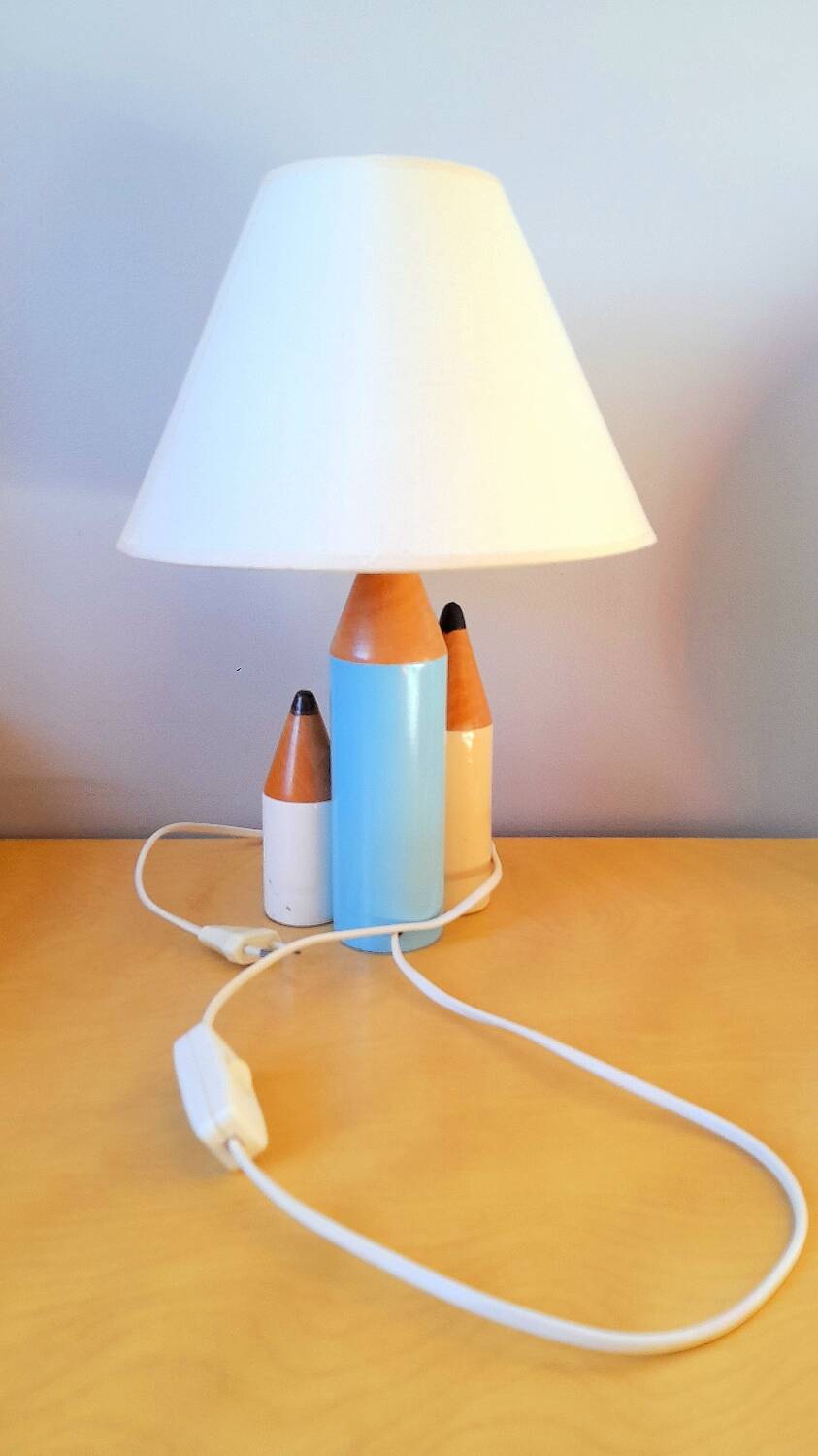 Lampe crayons 1980
