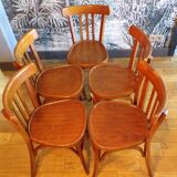 Set of 5 Gignez bistro chairs