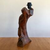 Anthropomorphic wooden lamp foot