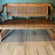 Ensemble canapé table rotin vintage 70 Riviera bohème
