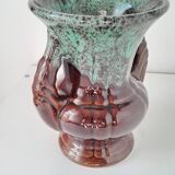 Vase vintage en céramique émaillée