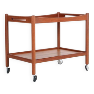 Chariot de service en - danois teck milieu