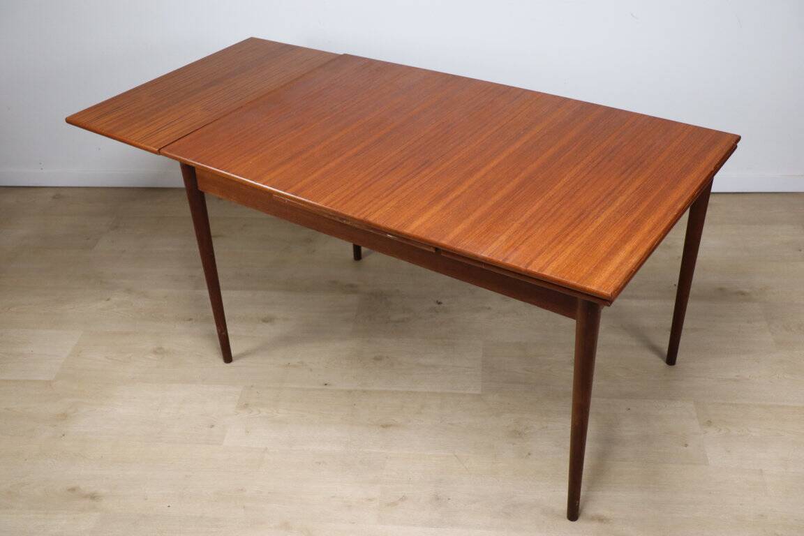 Scandinavian extendable teak dining table, 1960