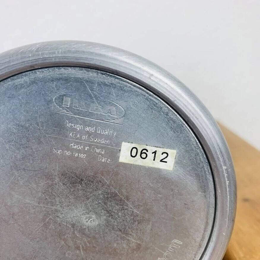 Pair of aluminium candle holders Kagla by Carl Ojerstam for Ikea