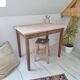 Bureau / Table d'appoint en bois de ferme style campagne