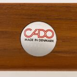 Rare Grete Jalk teak lounge chairs in aniline cognac leather for Cado