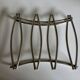 Modernist silver-plated metal trivet, hallmarked 1960