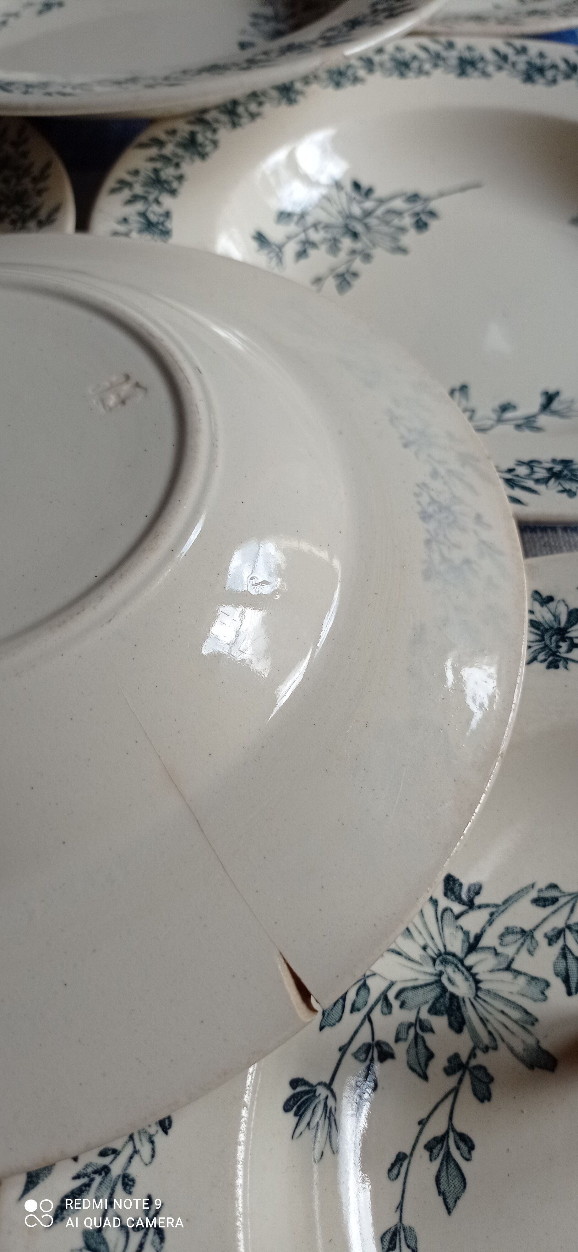 Set of eight iron earth plates