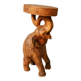 Elephant stool pedestal table