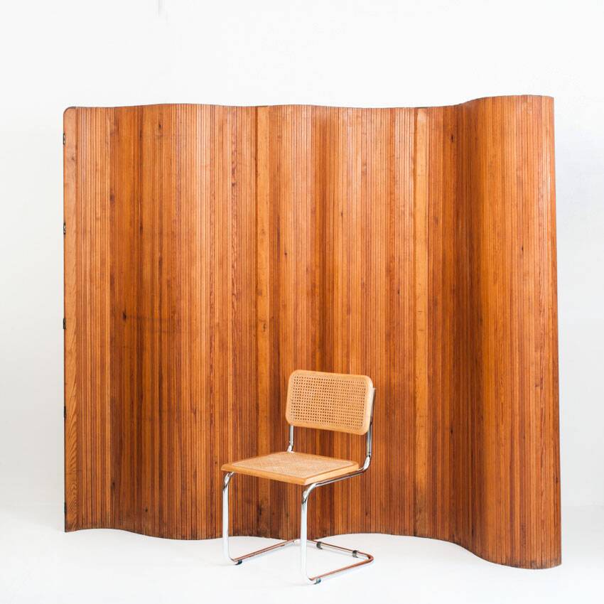 Articulated screen by J. Baumann for Melun. Art Deco. France circa 1912-20.