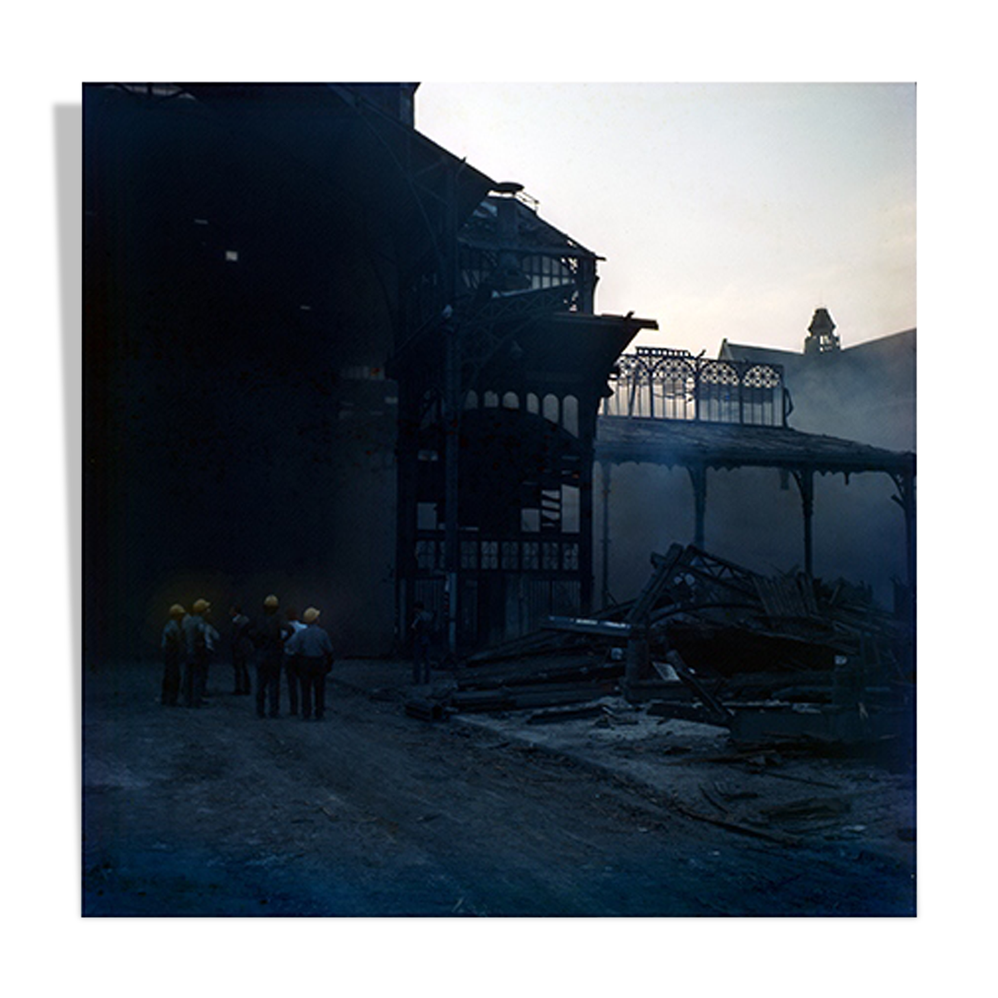 Photography destruction of the Halles de Paris 1972