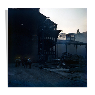 Photography destruction of the Halles de Paris 1972