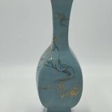 Chinese porcelain vase, cetadon, with gold leaf, Jingdezhen