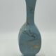 Chinese porcelain vase, cetadon, with gold leaf, Jingdezhen