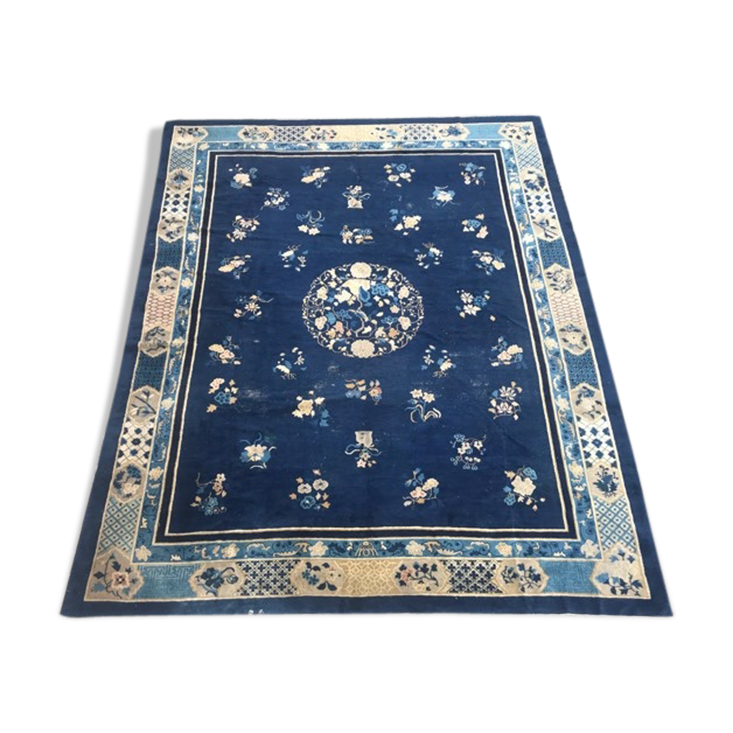 Tapis ancien chinois fait main 308x380 cm