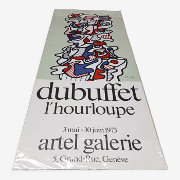 Affiche expo Jean Dubuffet 1973