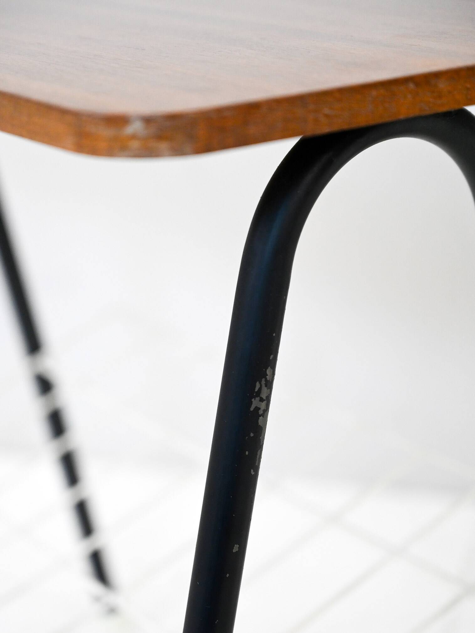 Wooden and metal coffee table