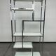 Mid-century modern chrome shelf by Milo Baughman