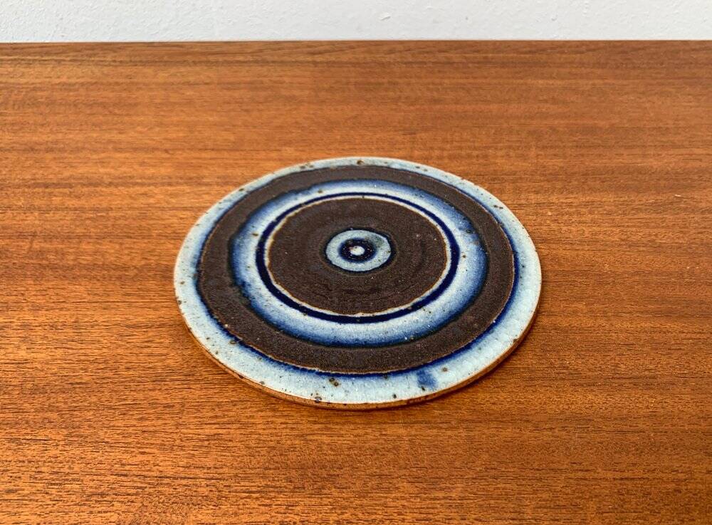 Ceramic wall plaque from the Danish mid-century studio by Helle Allpass, Denmark, 1960s.